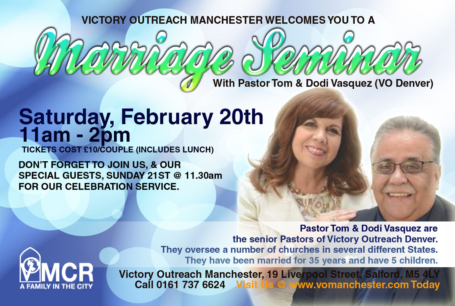 Marriage Seminar Pastor Tom Vasquez & Sister Dodi